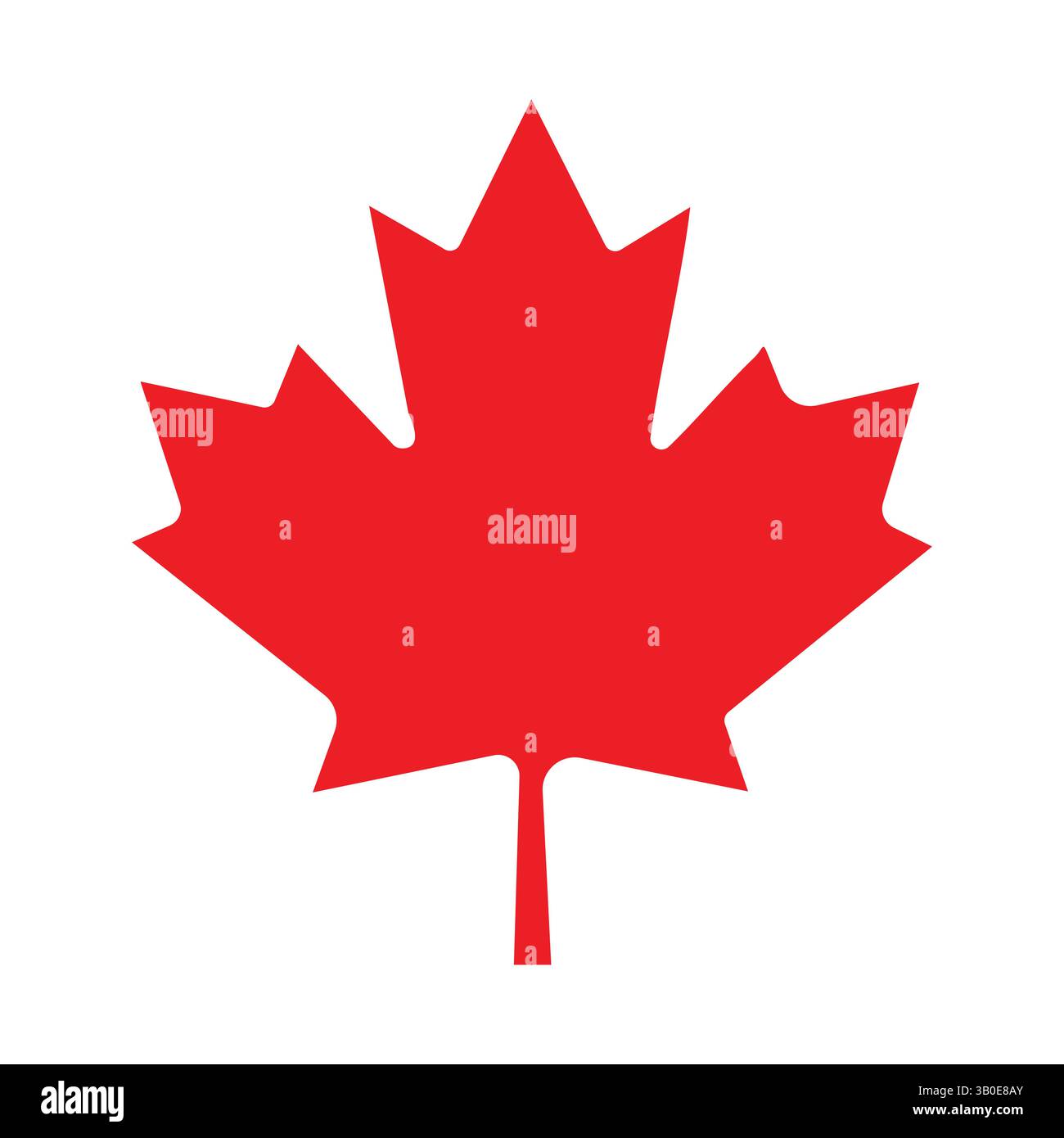 Einfache rote Ahornblatt-Vektor-Illustration auf einem weißen Hintergrund, symbolisiert kanada, Patriotismus, Natur, Identität, Umwelt, Nationalstolz Stock Vektor