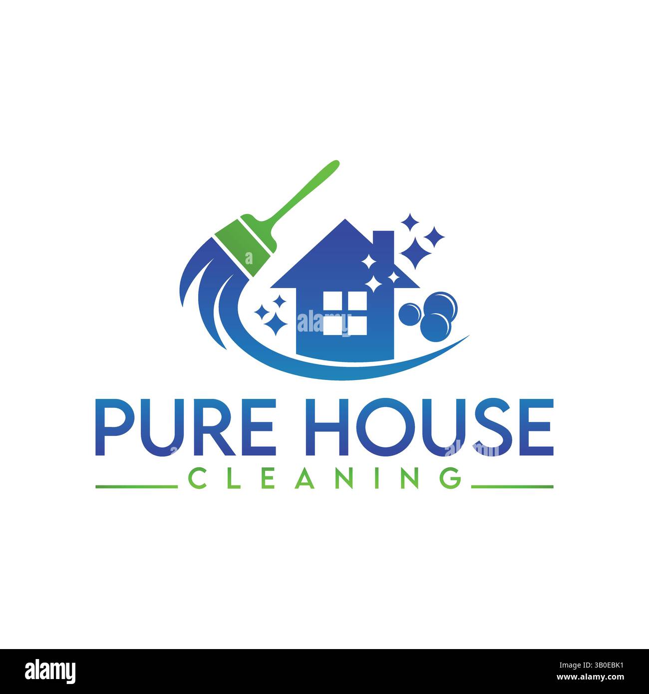 Logo-Design in Vektorvorlagen reinigen Stock Vektor