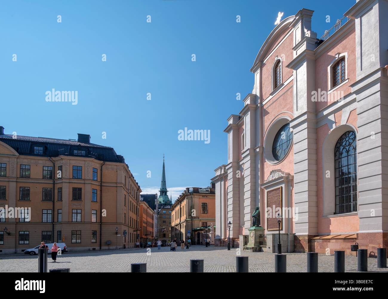 Storkyrkan, auch Stockholms domkyrka und Sankt Nikolai Kyrka genannt, ist die älteste Kirche in Stockholm. Stockfoto