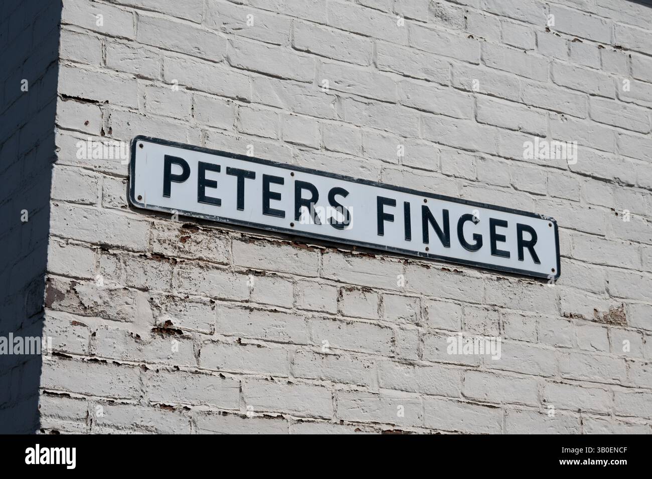 Peters Finger Straßenschild, Bromsgrove, Worcestershire, England, Großbritannien Stockfoto