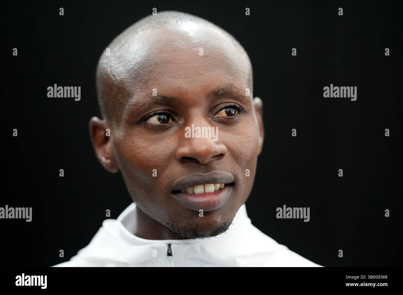 Sabastian Sawe während der Pressekonferenz im Medienzentrum des TCS London Marathon in St James's Park vor dem TCS London Marathon 2025 am SundayPicture-Datum: Donnerstag, 24. April 2025. Stockfoto