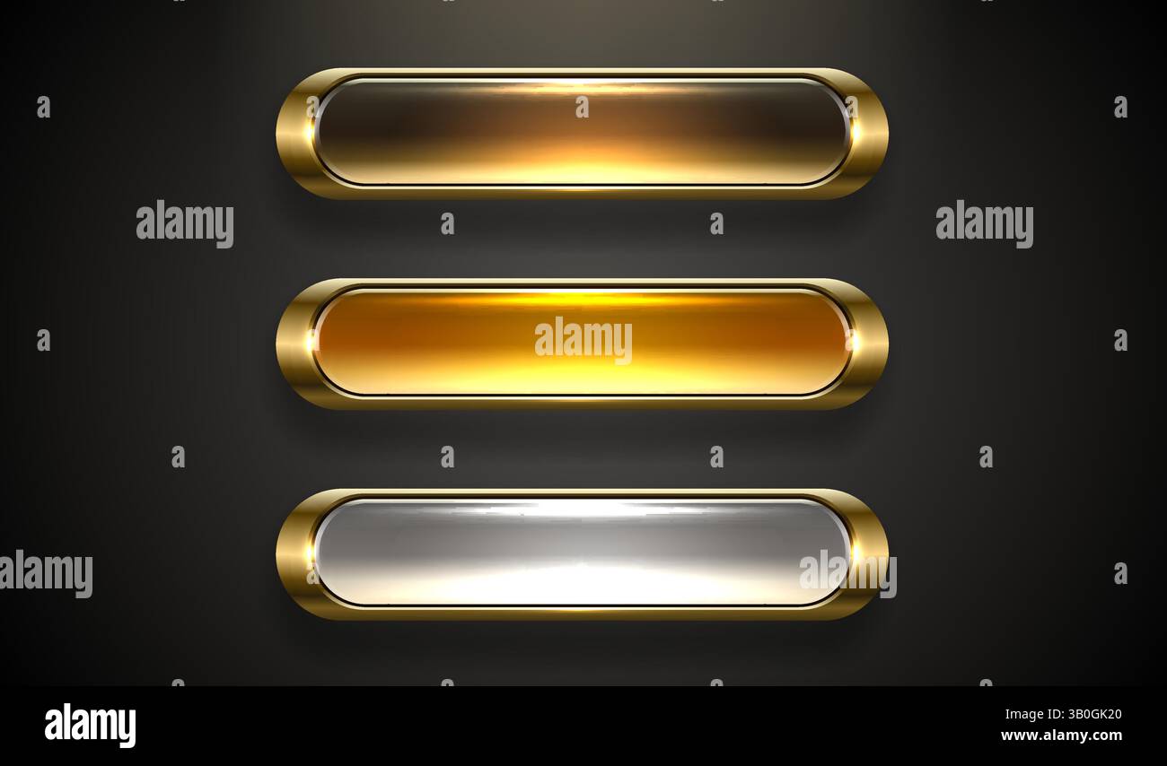 Knopfrahmen-Etikett, Event Bar Casino, Show-Schild. Vektor Stock Vektor