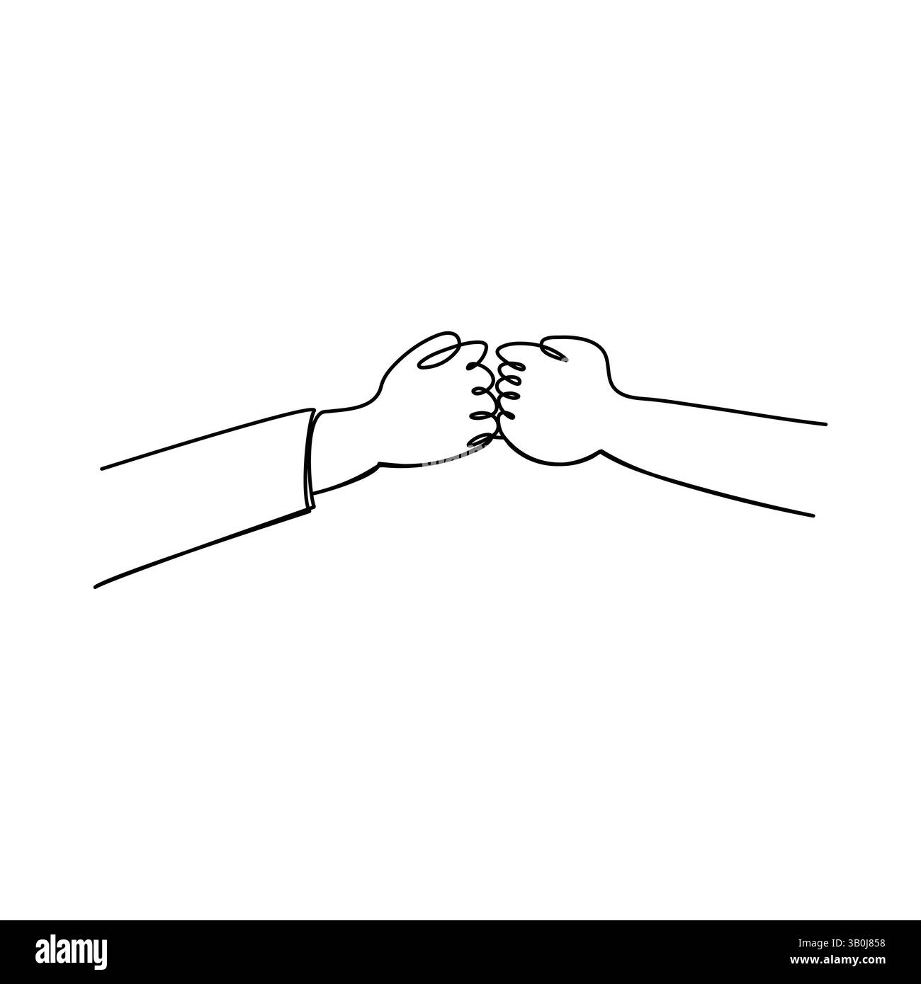 Freundschaft Tageslinie Kunst und emotionale Verbindung Konzept Stock Vektor