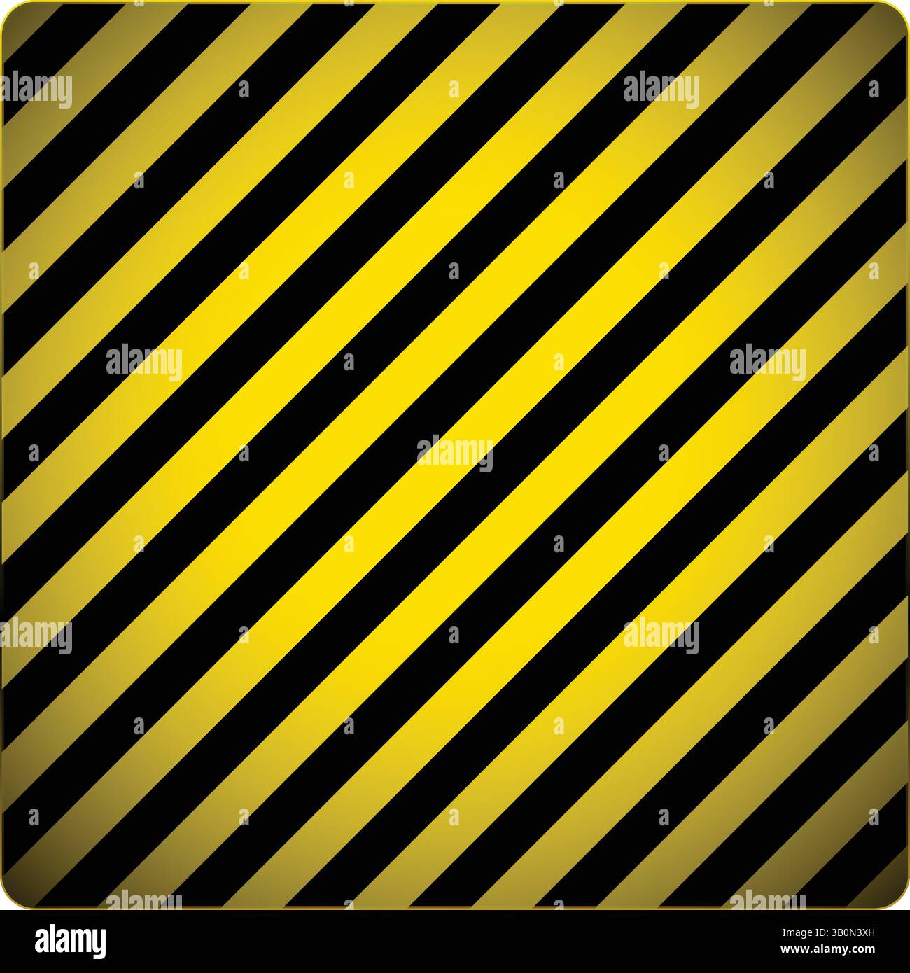Auffälliges schwarz-gelb gestreiftes Vektor-Hintergrund-Grafikdesign, perfekt für Gefahrenzeichen, Industriemarken und kontrastreiche visuelle Projekte. Stock Vektor