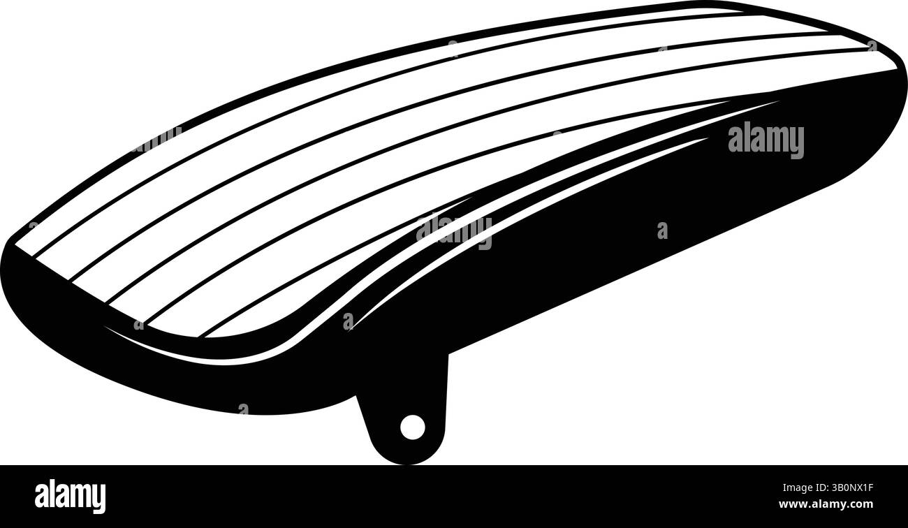 Autozubehör Armlehnenkissen schwarz weißer Vektor Stock Vektor