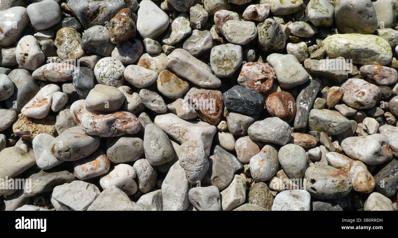 Natursteine Hintergrund Stockfoto