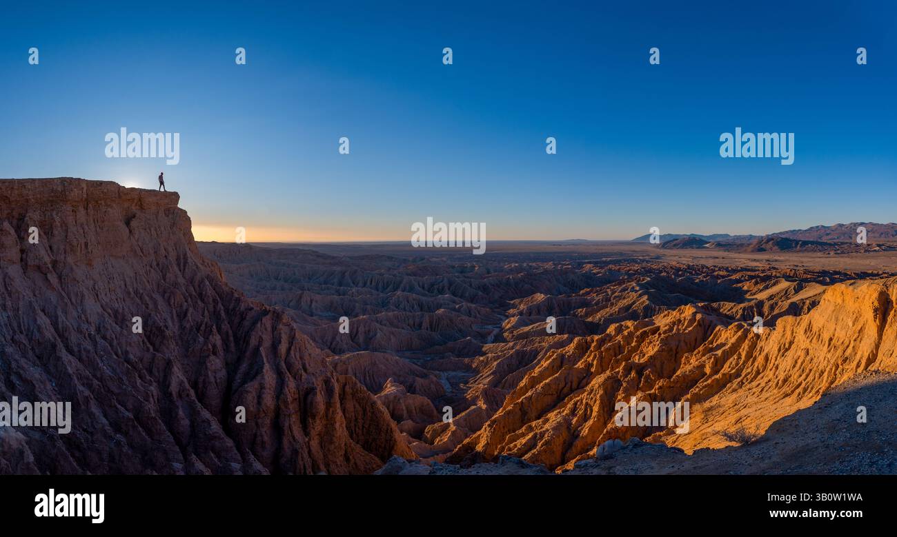 Badlands in Anza Borrego Kalifornien Stockfoto