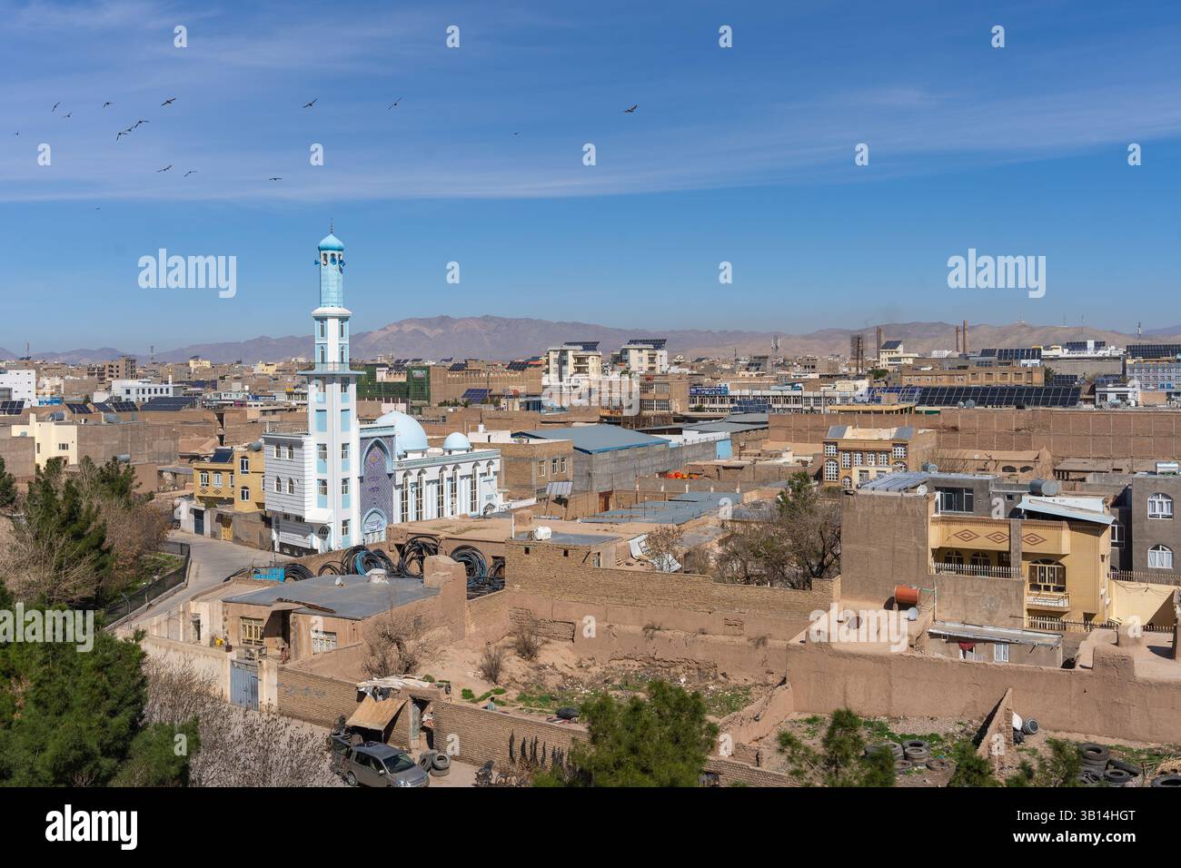 Blick auf die Stadt Herat vom Nationalmuseum Herat Stockfoto