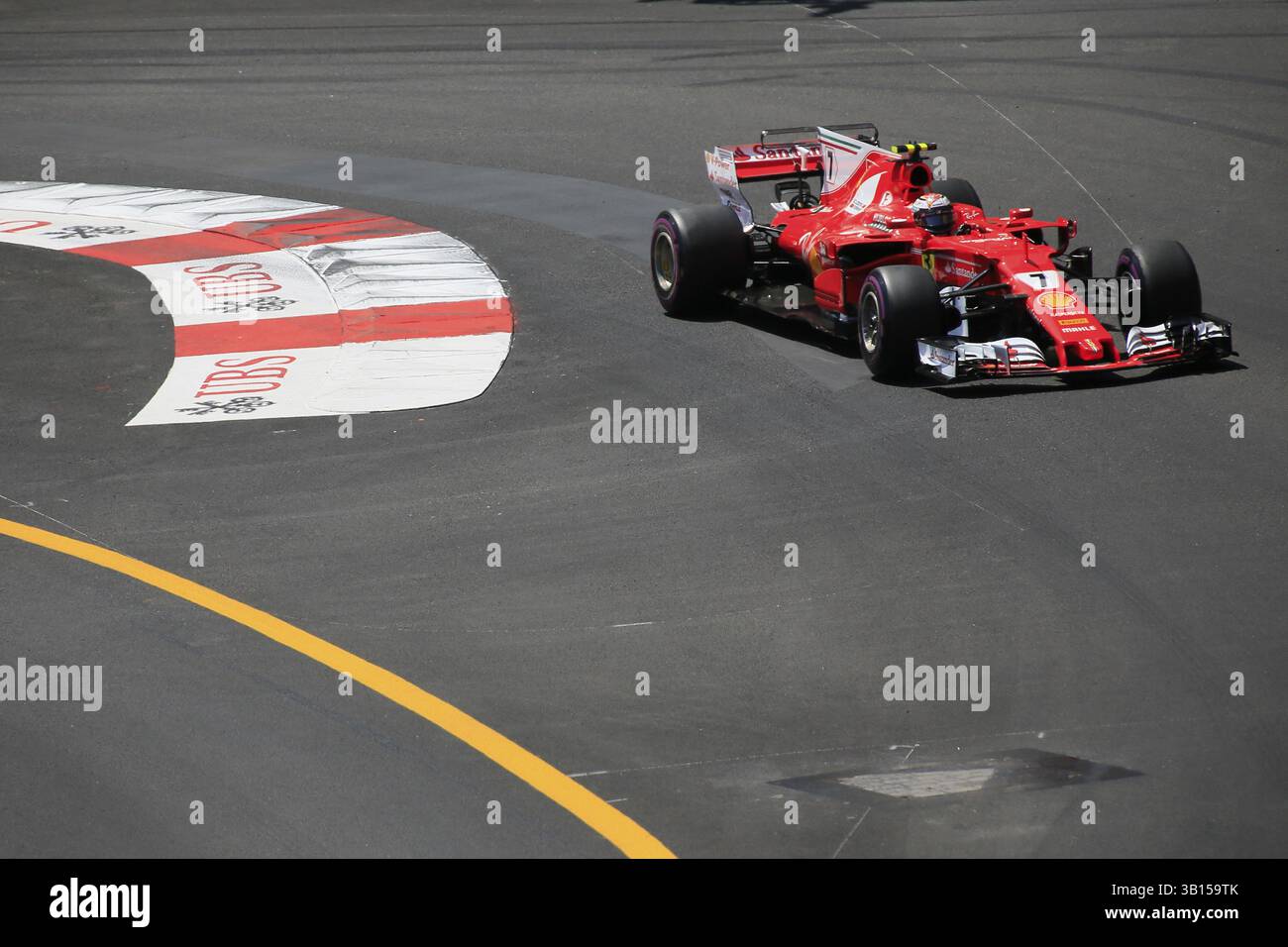 Kimi Raekkoenen, Ferrari, Formel-1-Rennen, Formel-1-Rennen, Formel-1-Rennen, Formel-1-Grand-Prix Monaco 2017 Stockfoto