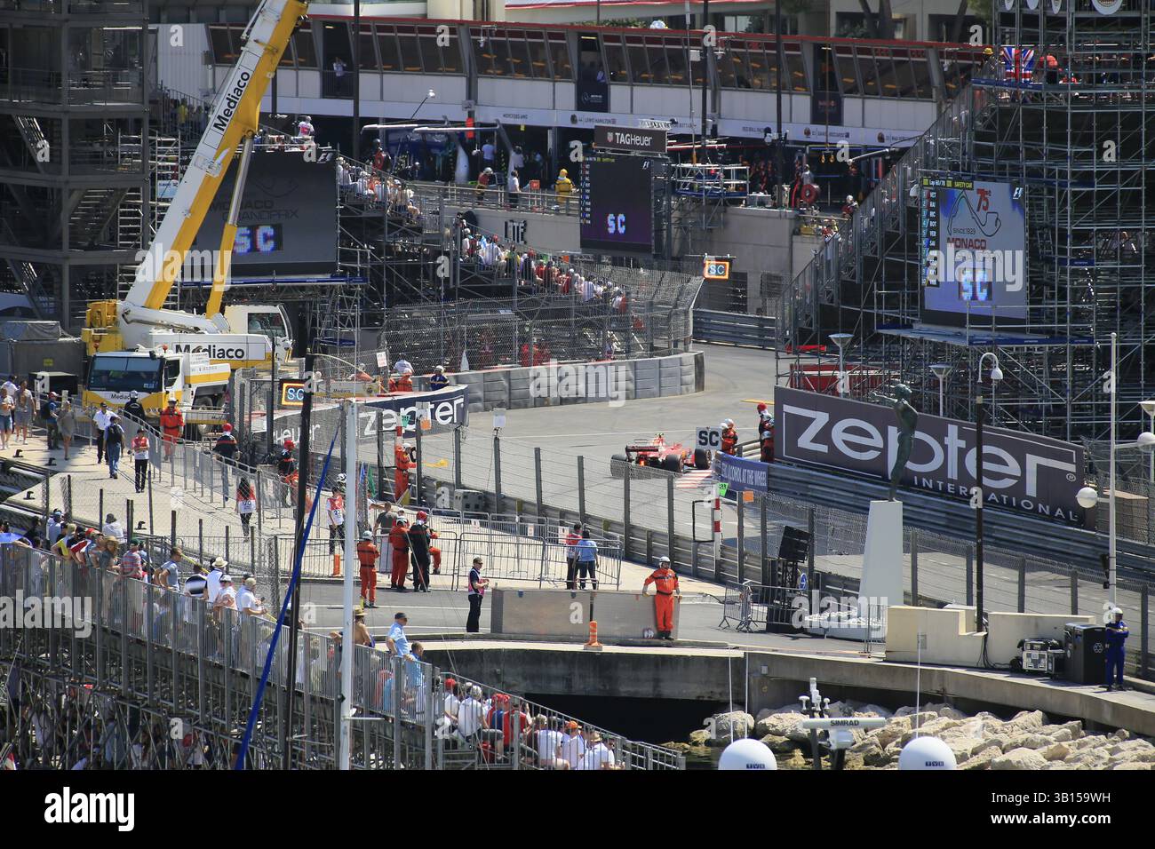 Schwimmbad Chicane, Formel 1 Rennen, Formel 1, Formel 1 Grand Prix Monaco 2017 Stockfoto