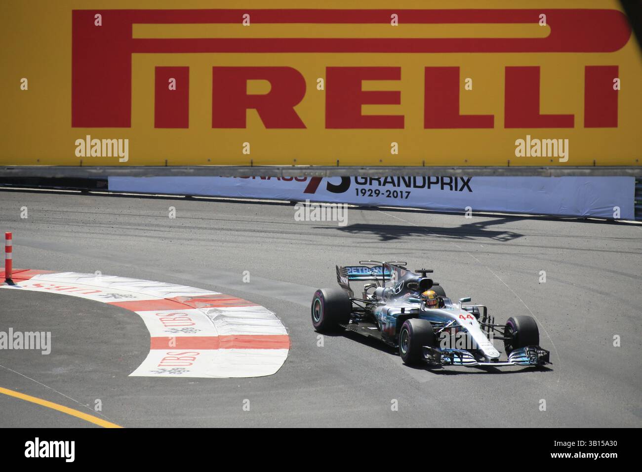 Lewis Hamilton, Mercedes, Formel-1-Rennen, Formel-1-Rennen, Formel-1-Rennen, Formel-1-Grand-Prix Monaco 2017 Stockfoto