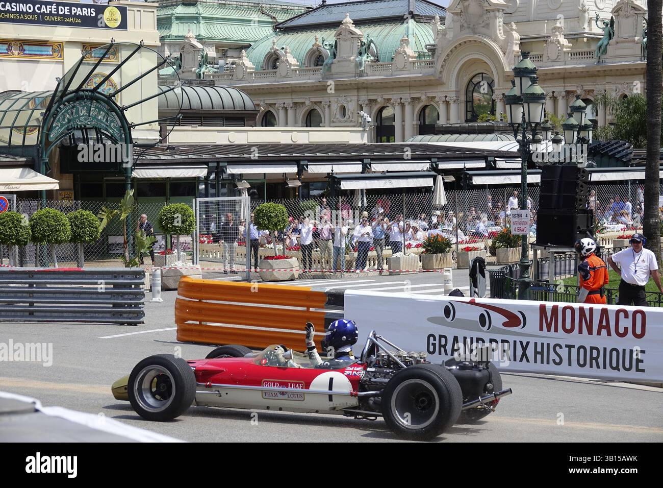 Serie D Brabham, auf dem Platz vor dem Casino Monte-Carlo, 11. Grand Prix Monaco Historique, Fürstentum Monaco Stockfoto