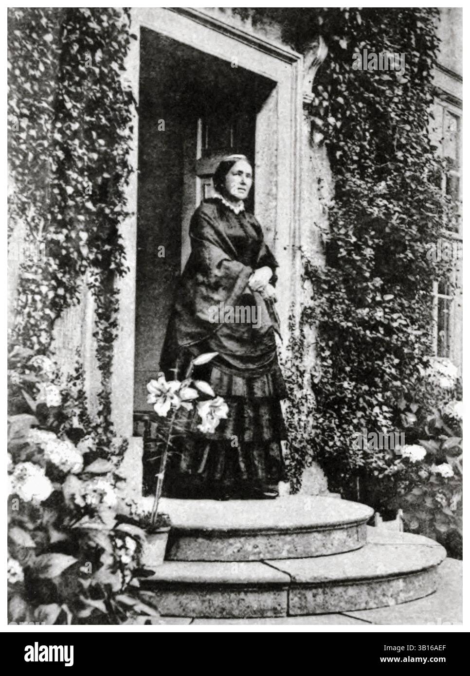 Marianne North (1830–1890), englische viktorianische Biologin und botanische Künstlerin, Porträtfotografie von Susan Hodgson, um 1869 Stockfoto