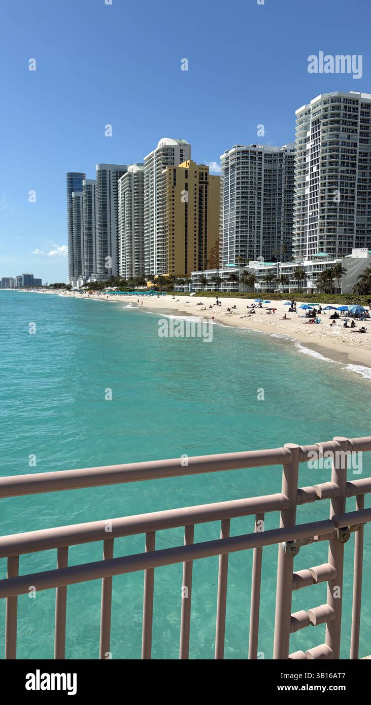 MIAMI - SONNIGE INSELN - Smartphone-aufgenommenes Stockfoto