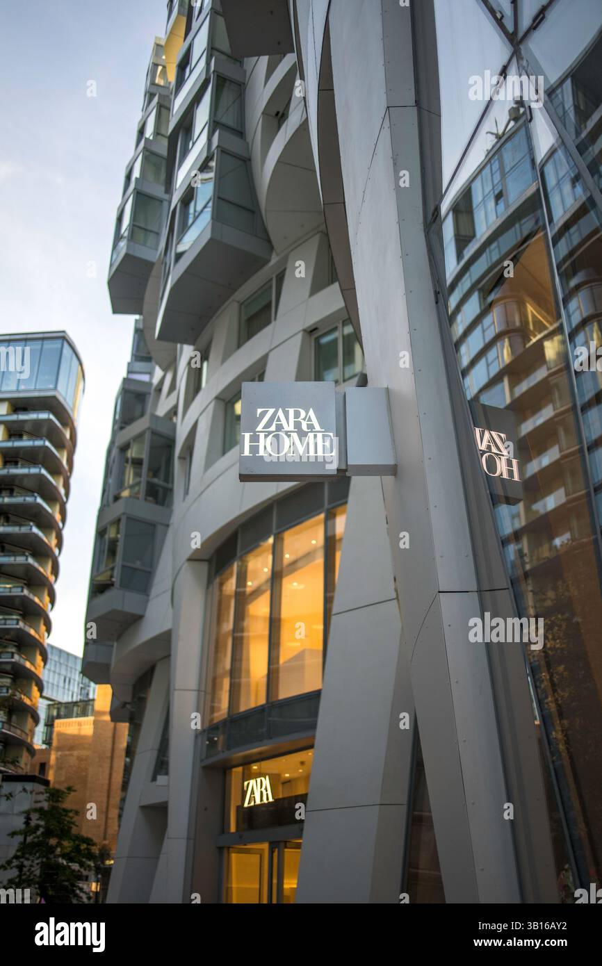 London, Großbritannien - 14. September 2023: Zara Home Home Möbel und Haushaltswaren in Battersea. Stockfoto