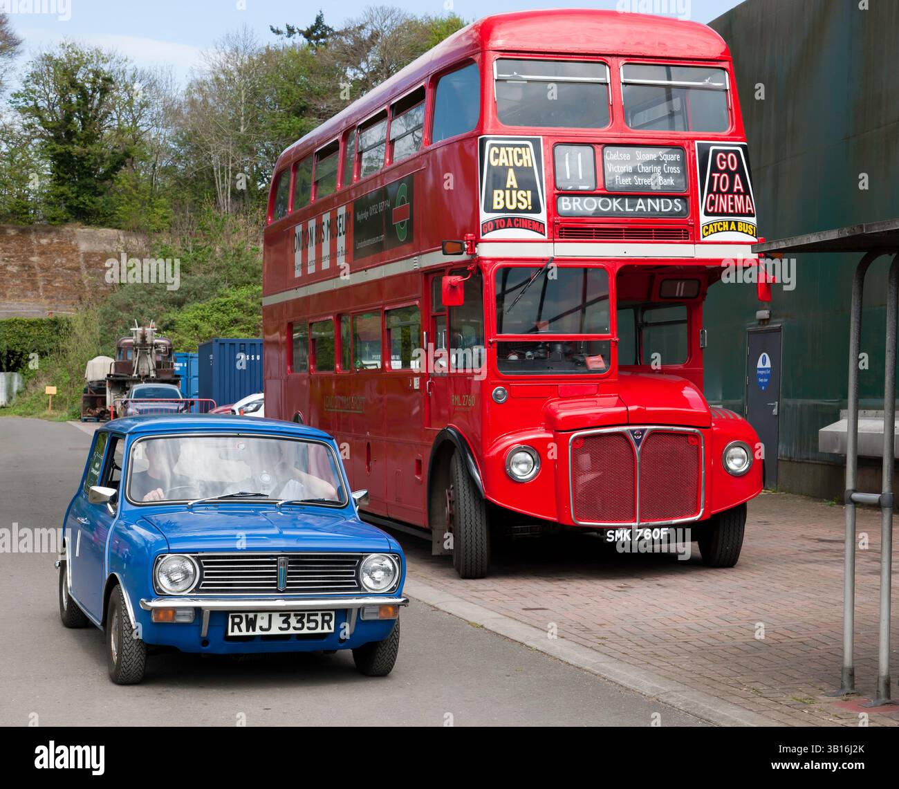 A1968, Red, Diesel, Leyland AEC Routemaster Double Decker Bus und ein ...