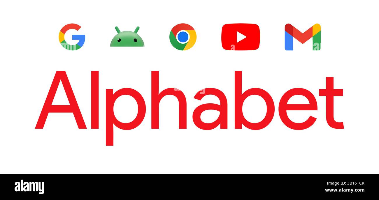 Alphabet – Global Leader in Digital Services und Cloud Computing Stockfoto Alphabet – Global Leader in Digital Services und Cloud Computing Stockfoto