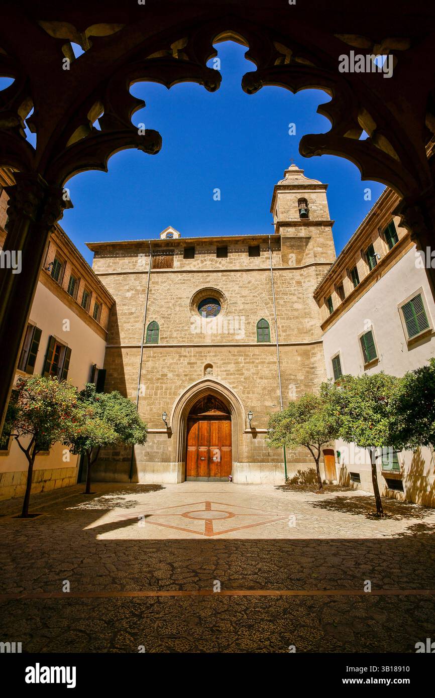 Kirche der Verkündigung. Kirche des Blutes, 15. Jahrhundert. Palma, Mallorca, Balearen, Spanien. Stockfoto