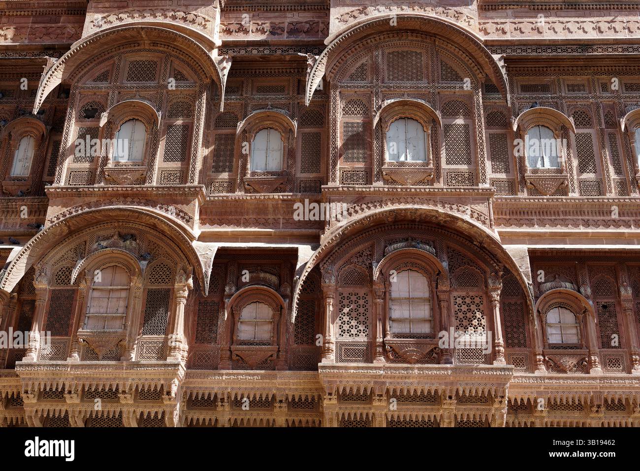 Mehrangarh Fort, Jodhpur, Rajasthan, Indien, Asien Stockfoto