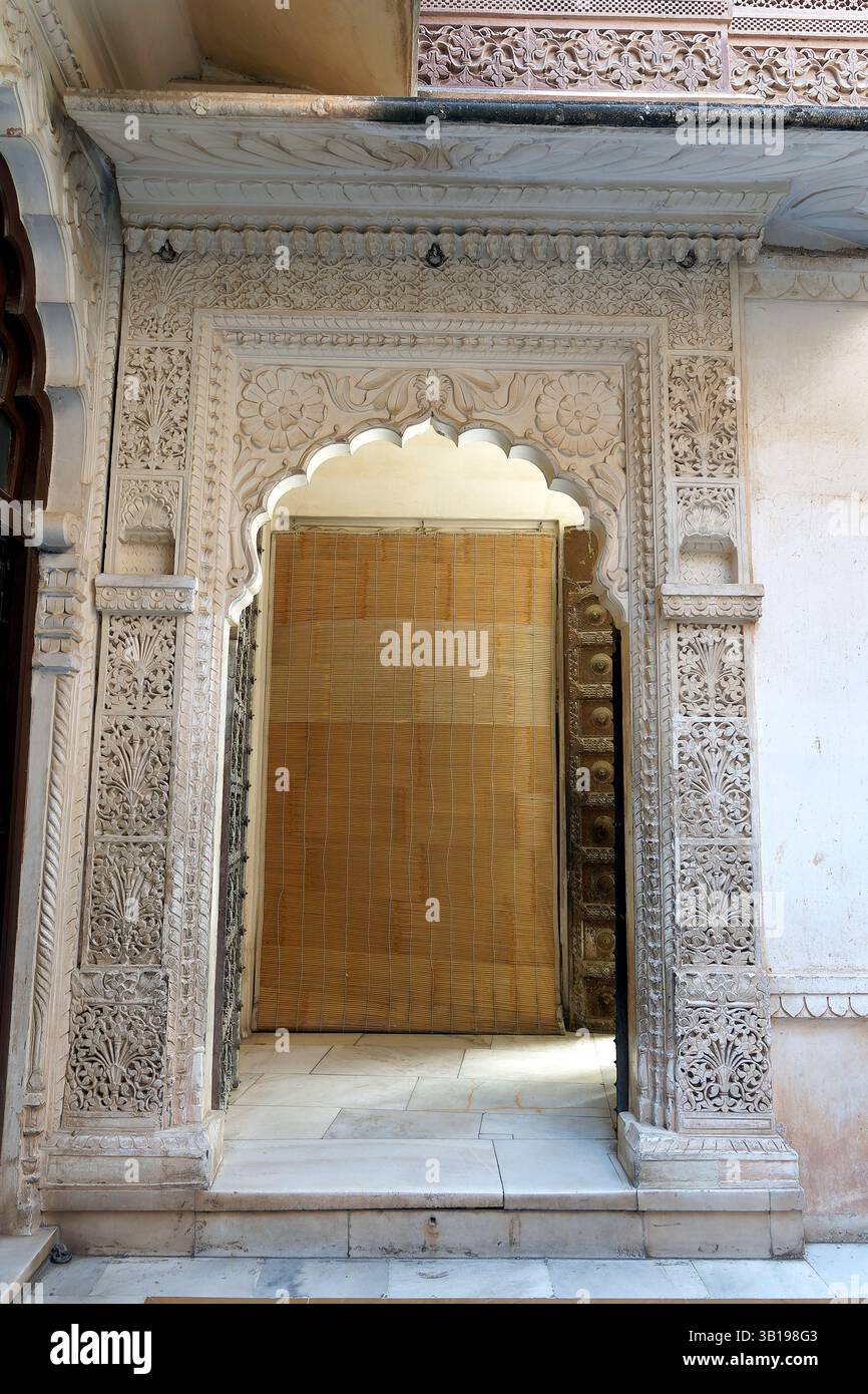 Innenraum, Mehrangarh Fort, Jodhpur, Rajasthan, Indien, Asien Stockfoto