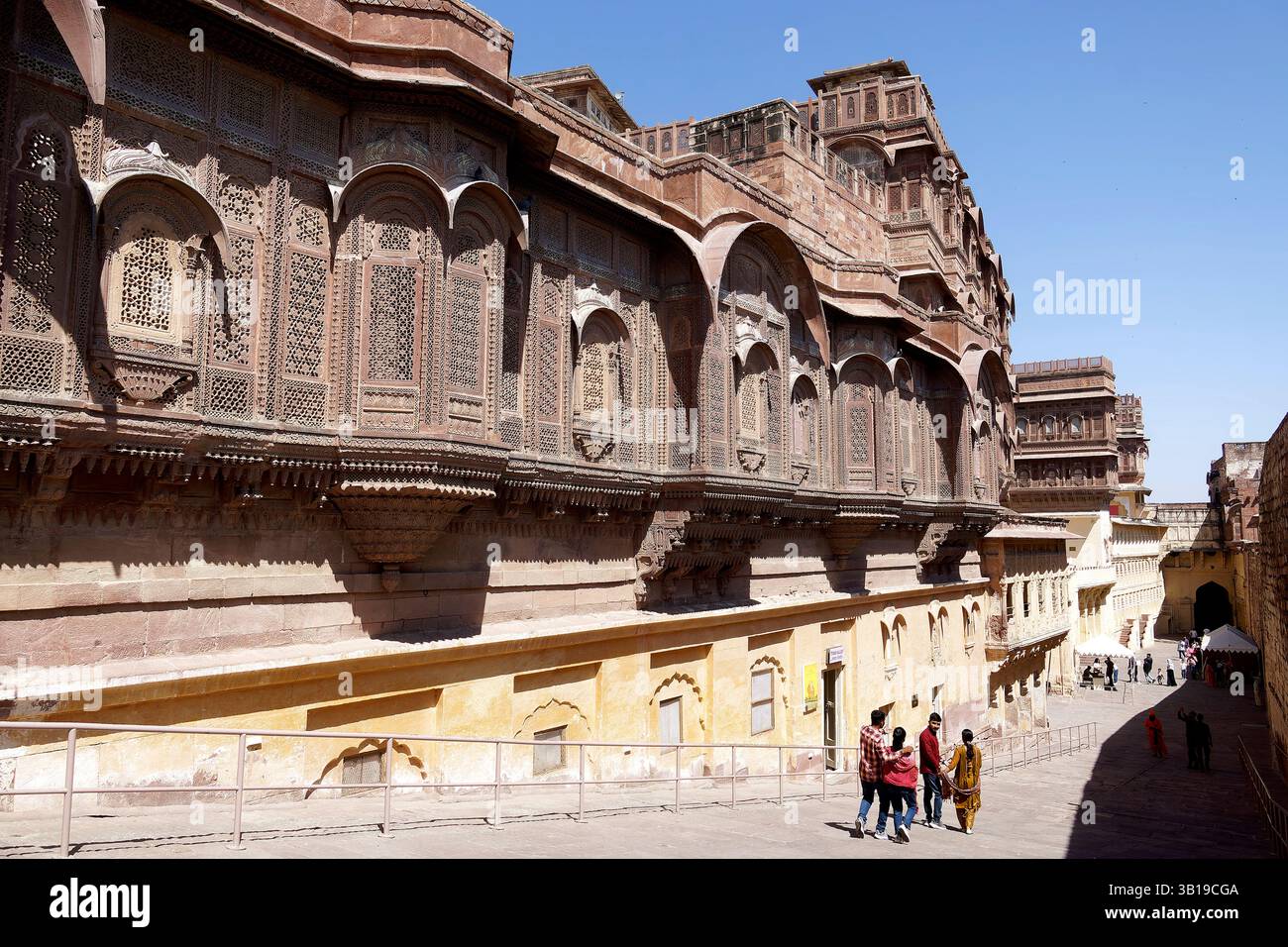 Mehrangarh Fort, Jodhpur, Rajasthan, Indien, Asien Stockfoto