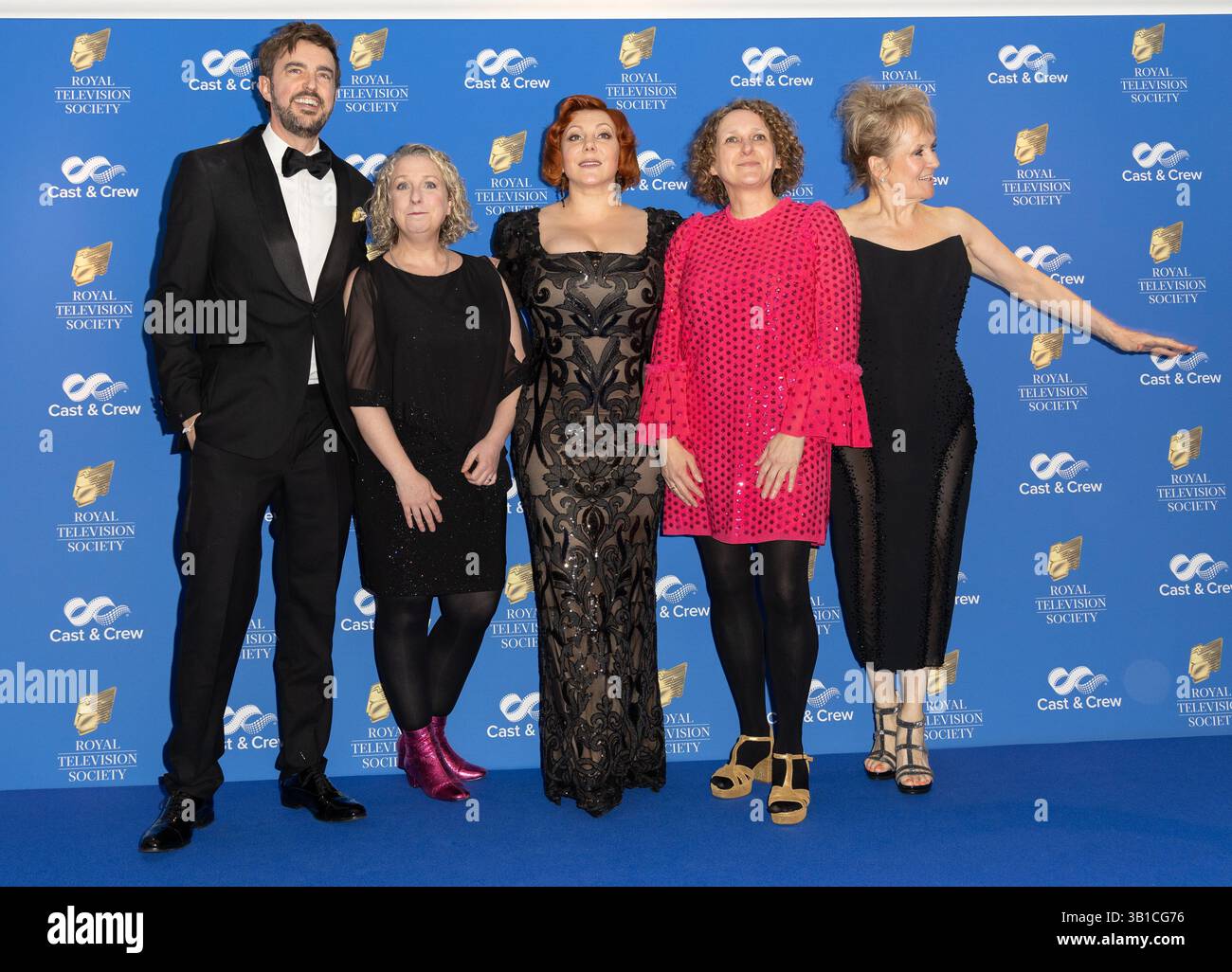 Prominente nehmen an den Royal Television Society Programme Awards 2025 im Grosvenor House Hotel Teil, mit Andrew Chaplin, Gill Isles, Sophie Willan, Nerys Evans, Lorraine Ashbourne Where: London, Vereinigtes Königreich Wann: 25 Mär 2025 Credit: Phil Lewis/WENN Stockfoto