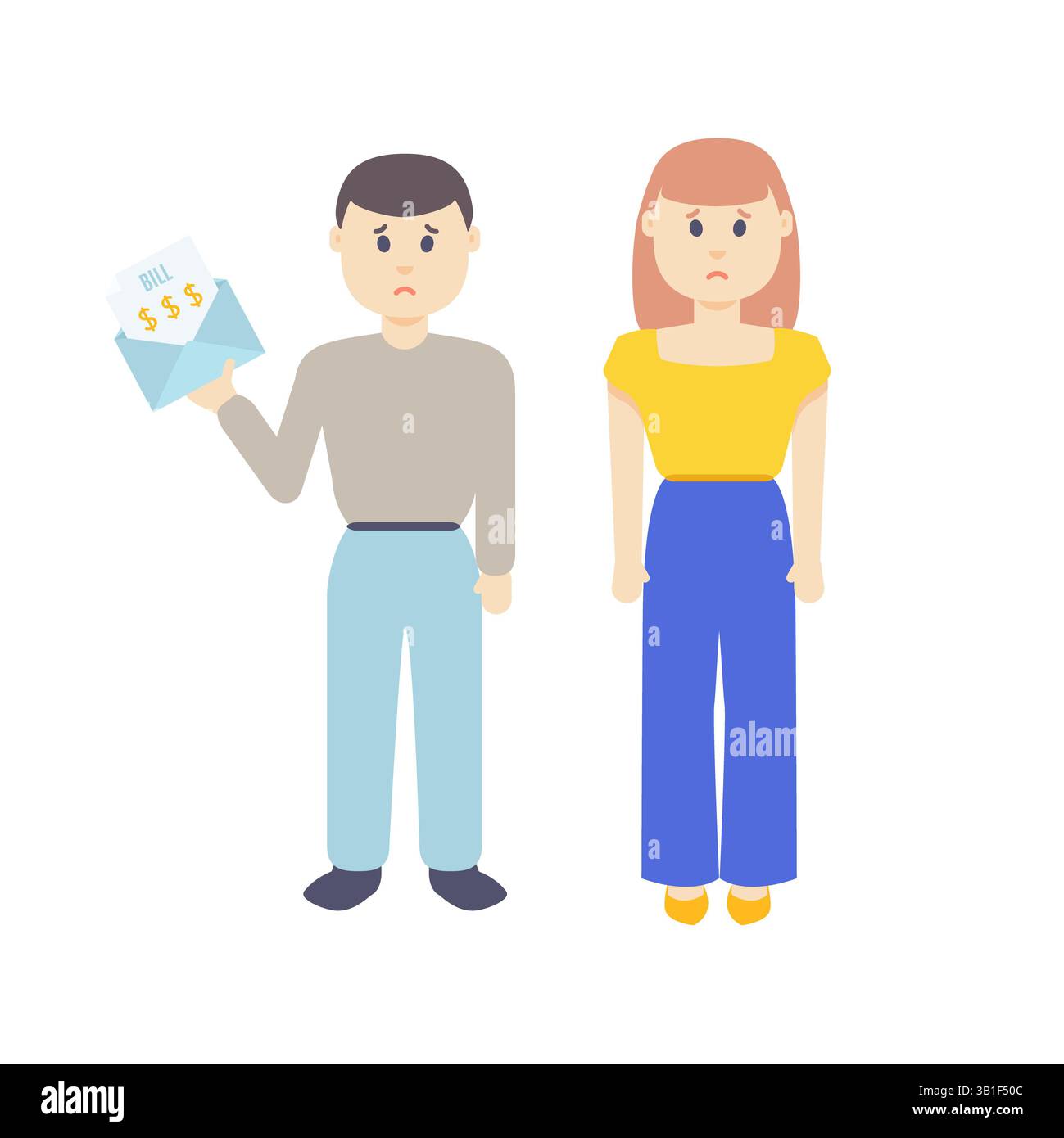 Finanzielle Probleme, konzeptionelle Illustration. Stockfoto