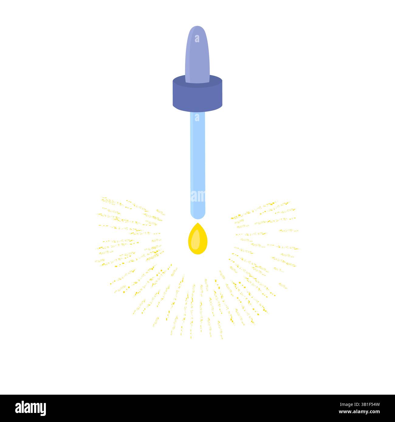 Tropfer für Schönheitsprodukte, konzeptionelle Illustration. Stockfoto