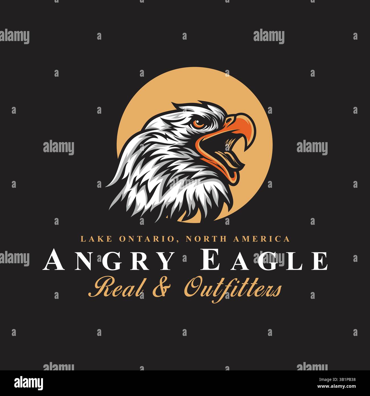 Eagle-Logo in Vektorvorlage Stock Vektor