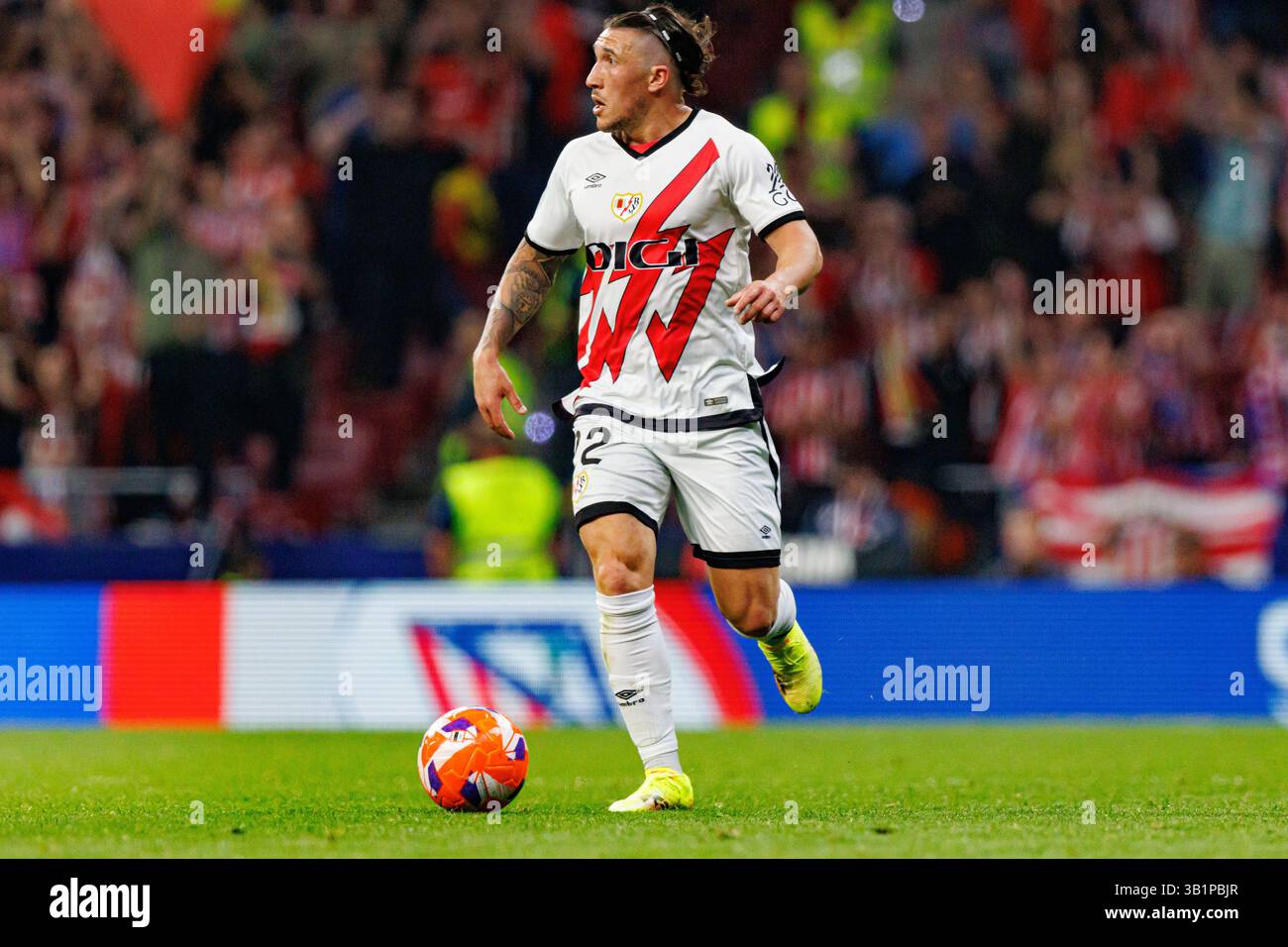 Alfonso Espino Pacha wurde während des LaLiga EA SPORTSPIELS zwischen den Teams von Atletico de Madrid und Rayo Vallecano im Estadio Civitas Metropolitano (Maciej Stockfoto