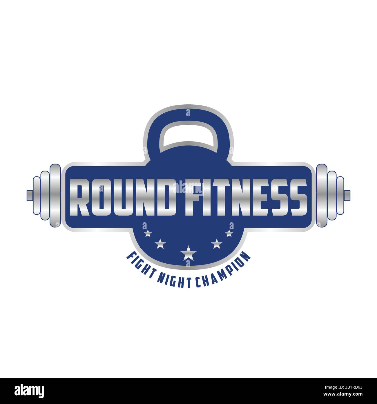 Design des Fitnesslogos und des Fitness-Logos in der Vektorvorlage Stock Vektor