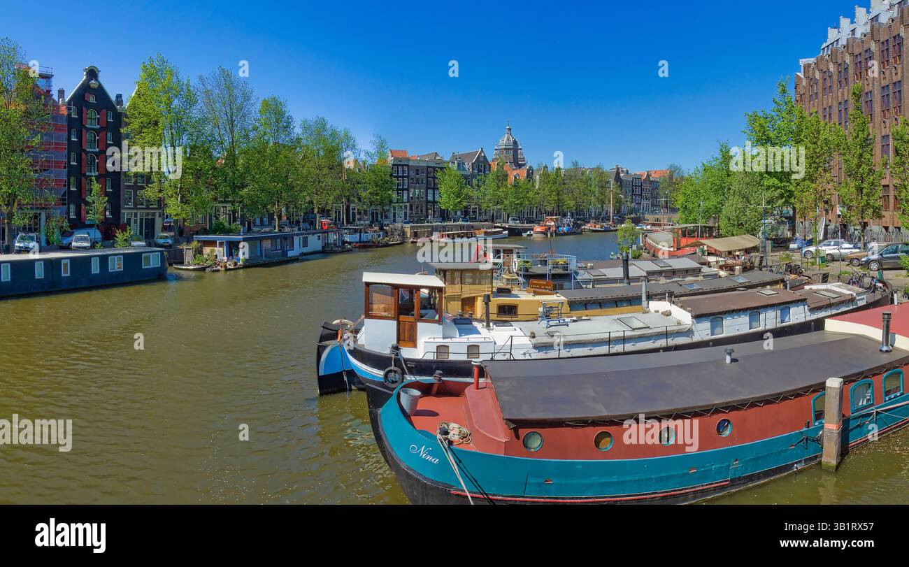 Kromme Waal, Amsterdam, Noord-Holland, Niederlande, Rene van der Meer Stockfoto
