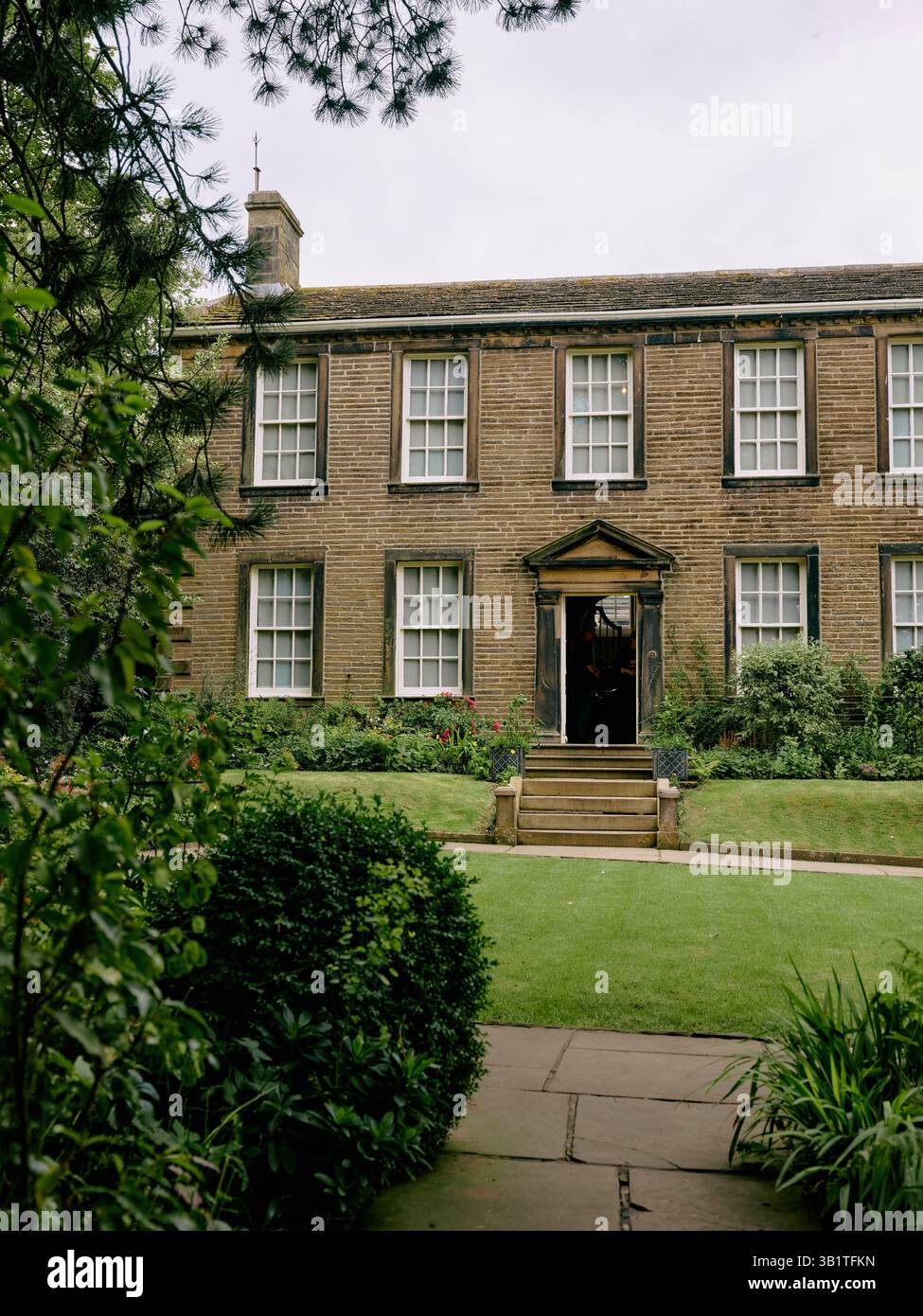 Das Brontë Parsonage Museum in Haworth ist ein Dorf in West Yorkshire, England Stockfoto