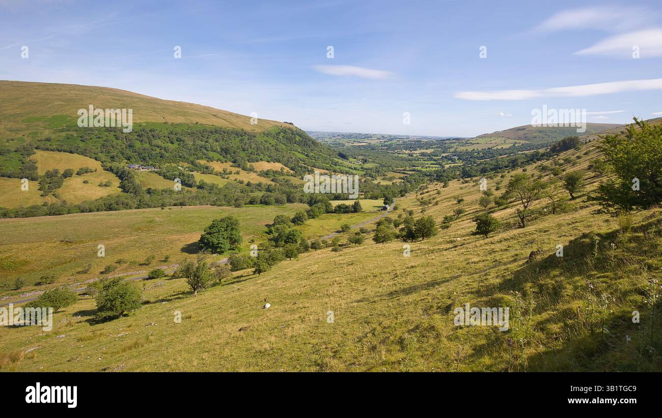 Atemberaubende Landschaft im Brecon Beacons National Park in Wales. Stockfoto