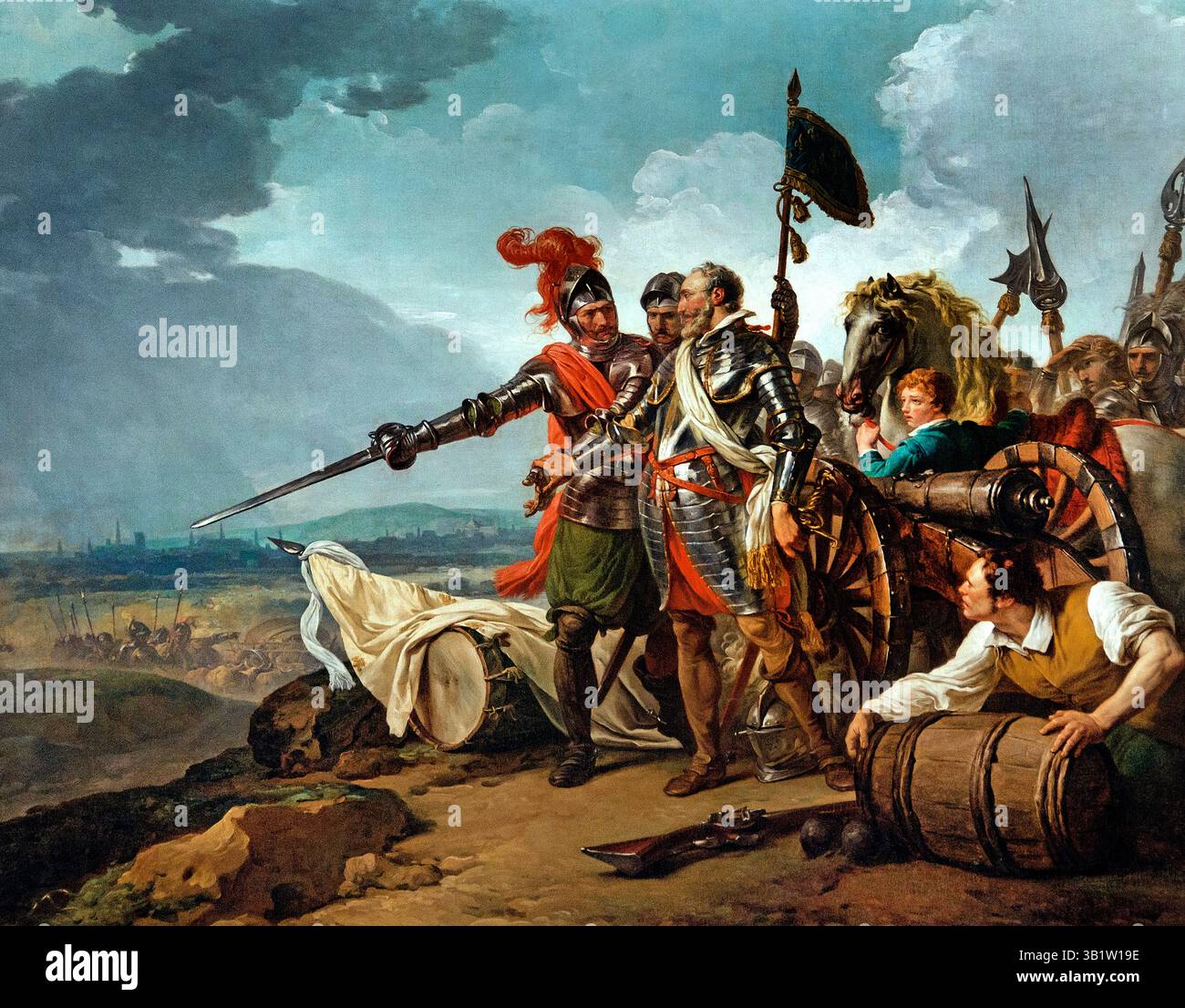 Heinrich IV. König von Navarra und Frankreich bringt Essen in Paris 1783 Francois André Vincent 1746 - 1816 France Louvre Paris, Museum für schöne Kunst, Frankreich, Stockfoto