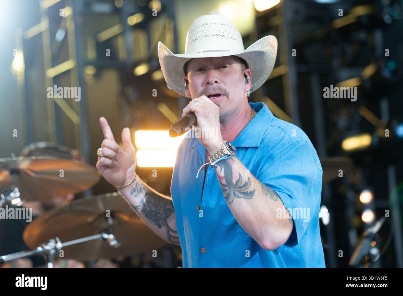 Pompano Beach, USA. April 2025. Brian Kelley tritt am 25. April 2025 in Pompano Beach, Florida auf. (Foto: Geoffrey Clowes/SIPA USA) Credit: SIPA USA/Alamy Live News Stockfoto