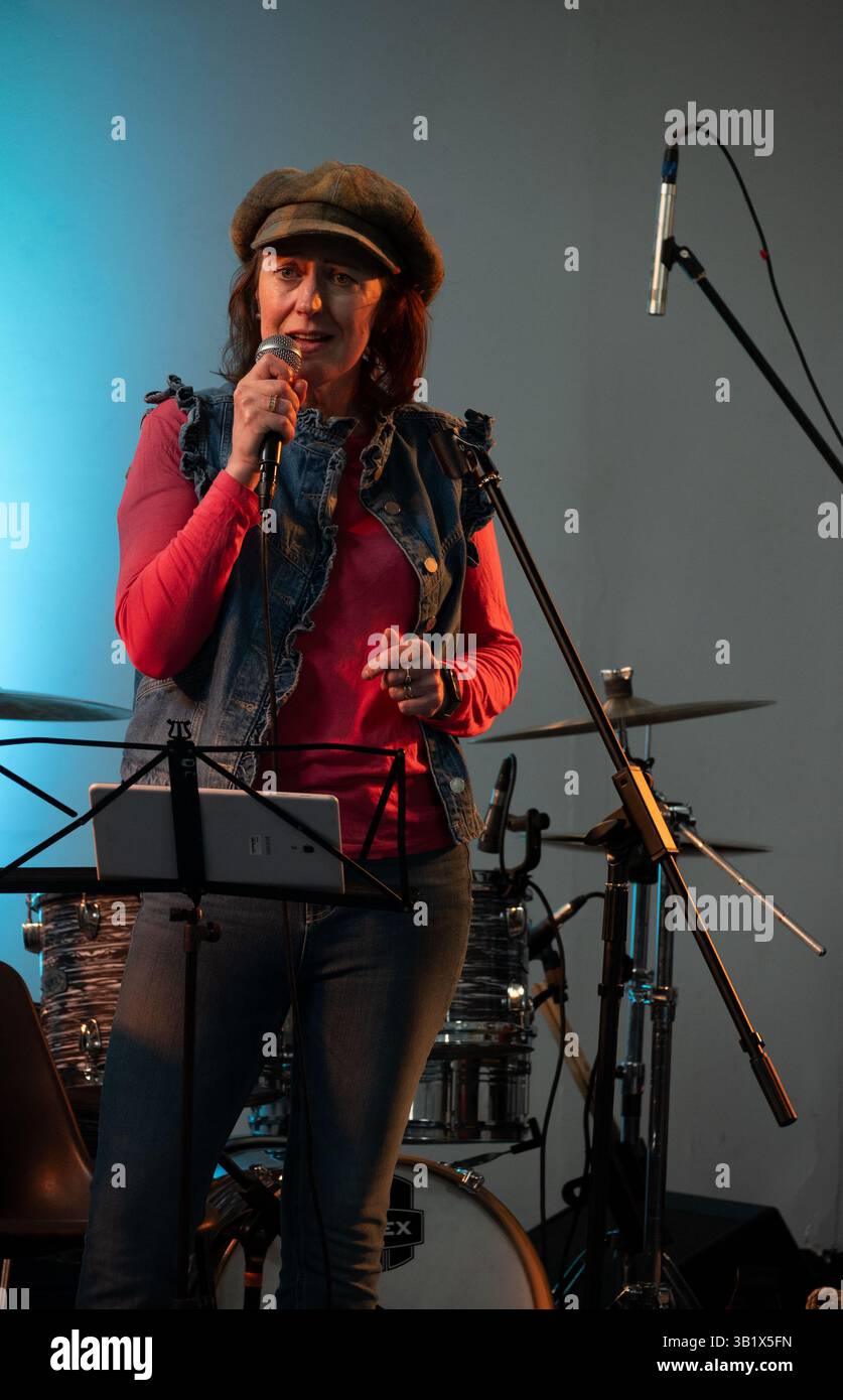Eine Jazzsängerin aus Großbritannien Stockfoto