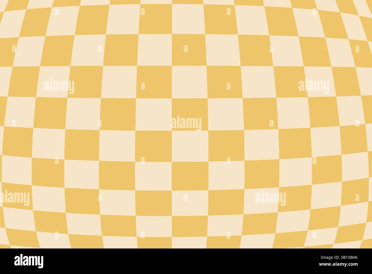 Gewellter, grooviger, verzerrter Hintergrund mit Karomuster Stock Vektor