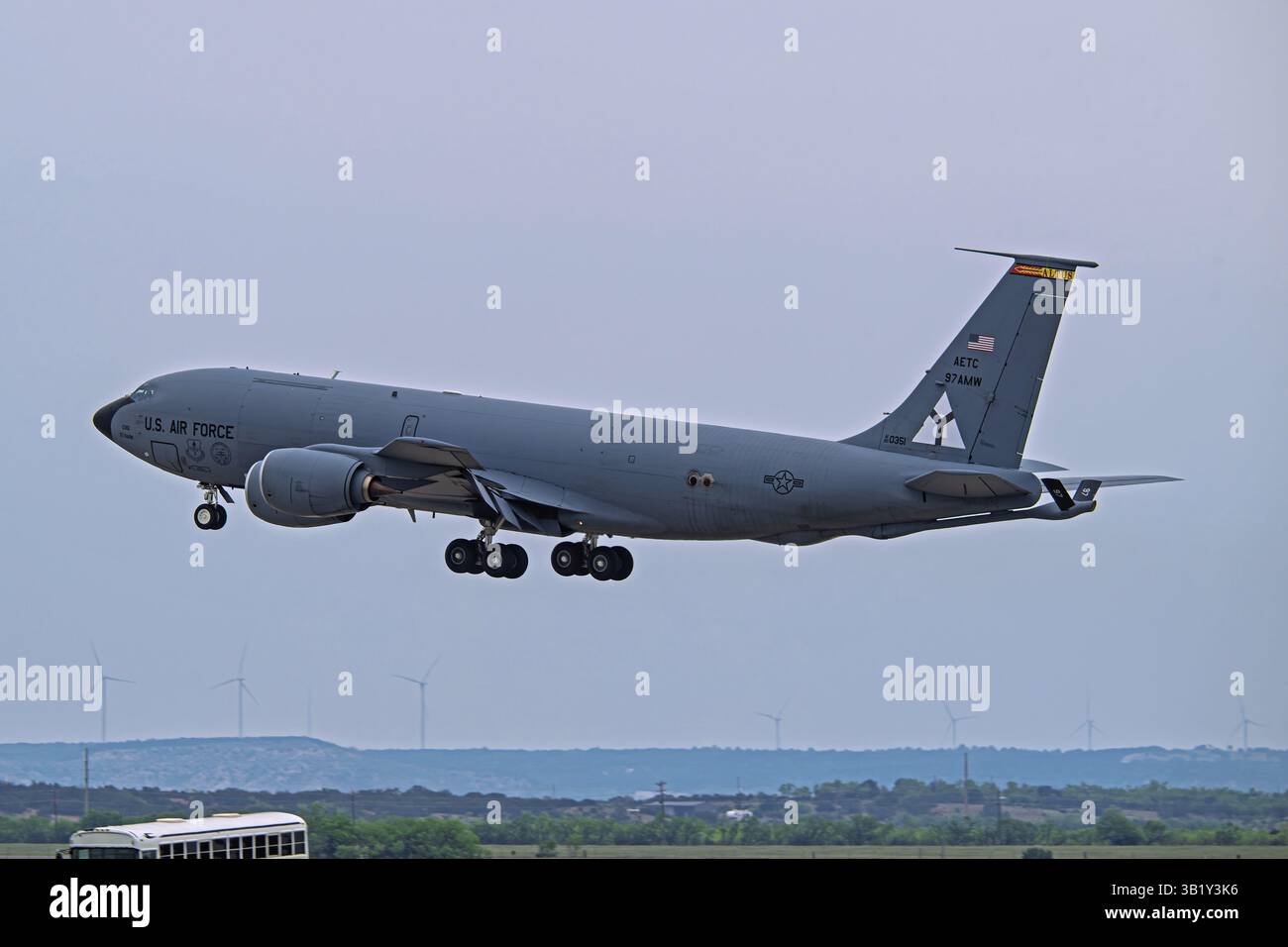 Wings Over West Texas 4-18-2025 Dyess AFB, TX USA USAF KC-135R 60-0351 auf der Wings Over West Texas Air Show in Dyess AFB Stockfoto