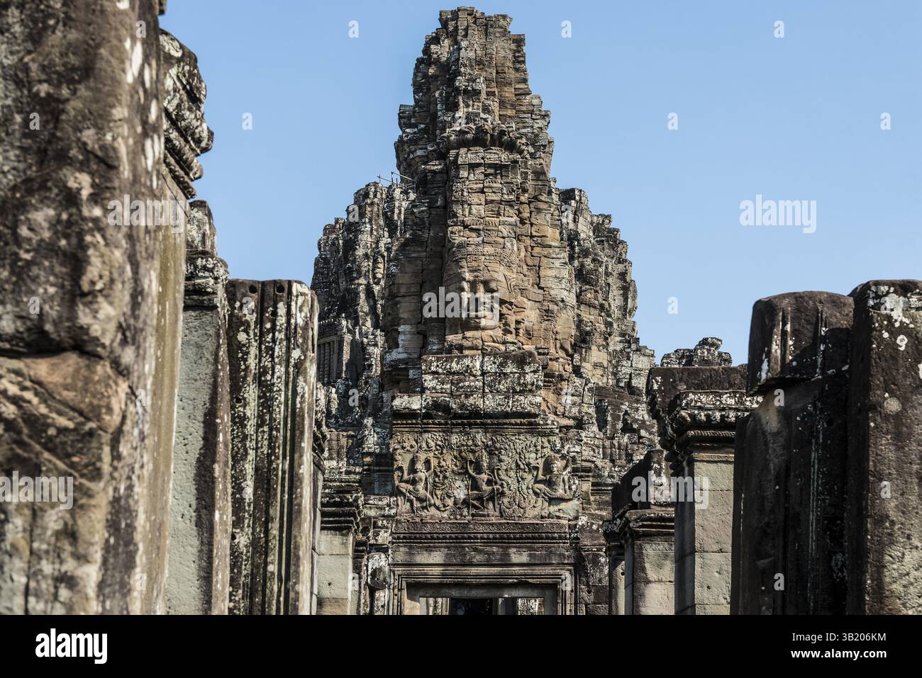 Bayon Tempel, Angkor Wat, Angkor, UNESCO-Weltkulturerbe, Siem Reap, Kambodscha, Indochina, Südostasien, Asien Stockfoto