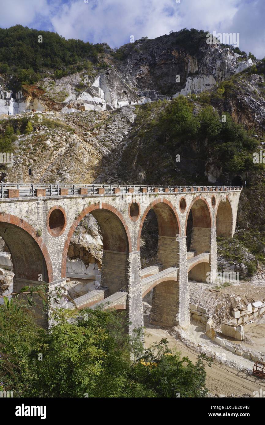 Marmor Berge, carrara, toskana Stockfoto