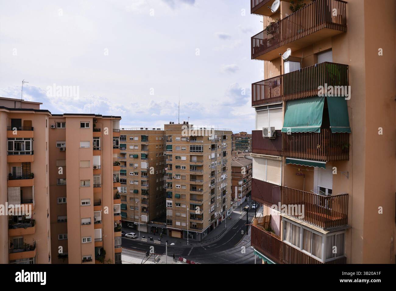 Blick auf die historische Stadt Granada Andalusien Spanien Stockfoto