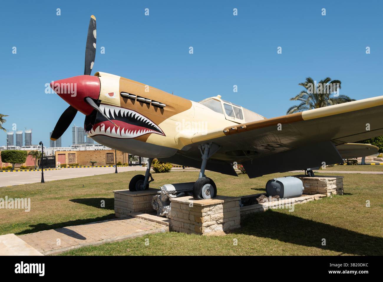 El Alamein-Denkmal, Egipto Stockfoto