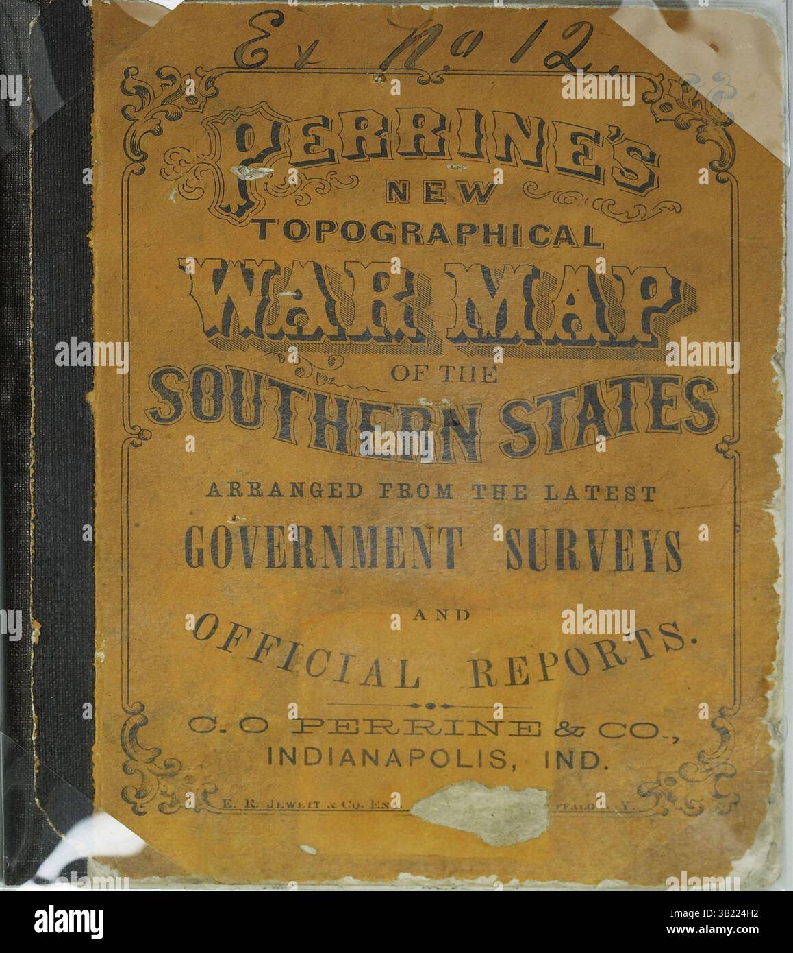 6. Juni 1865 - Washington D.C., USA - Karte gefunden mit John Wilkes Booth bei seinem Fluchtversuch. (Kreditbild: © BuyEnlarge/ZUMAPRESS.com) Stockfoto