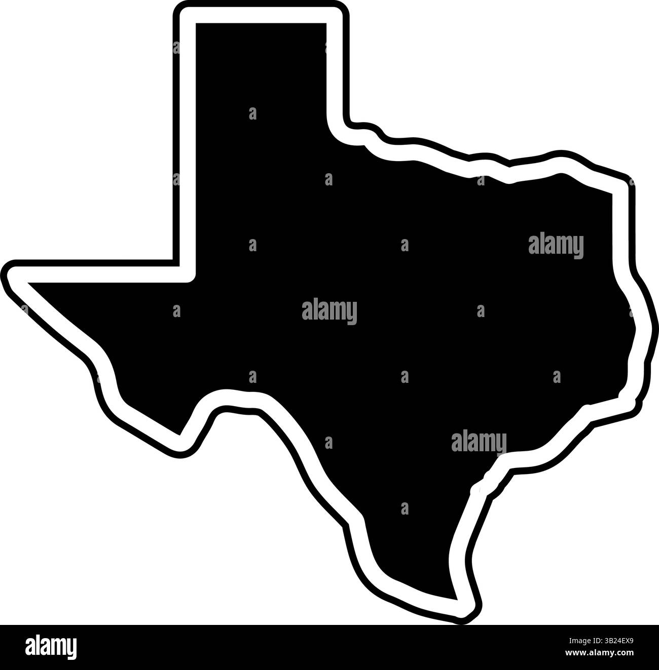 Texas Logo dallas Stern Vektorbild. Stock Vektor