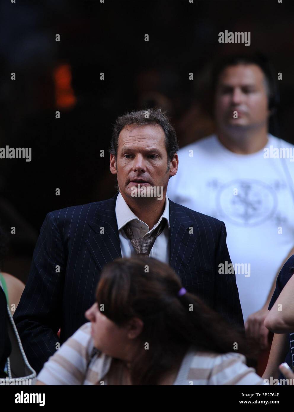 21. August 2009, New York City Bristish Schauspieler Mark Lester, der behauptet, er sei der Vater von Michael Jacksons Children in der Show „Today“ von NBC am 21. August 2009 in New York City (Credit Image: © Sharkpixs/ZUMA Press) Stockfoto