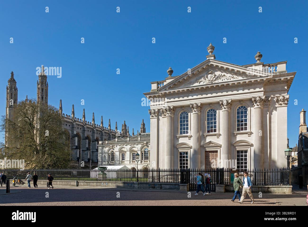 King's College Chapel, Senate House, King's Parade, Cambridge, England, Großbritannien Stockfoto
