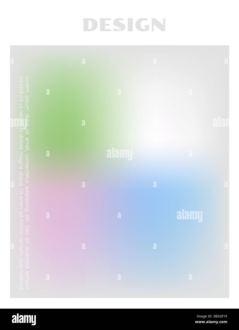 Abstraktes Hintergrunddesign mit weichem Farbverlauf. Vektorabbildung Stock Vektor