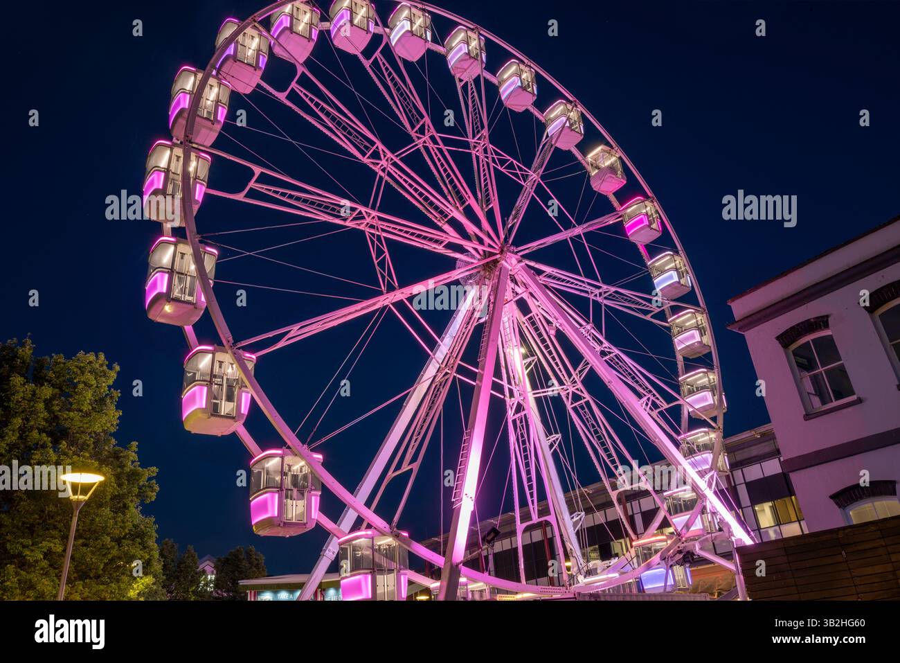 Das Bristol-Rad bei Nacht, Bristol Großbritannien Stockfoto