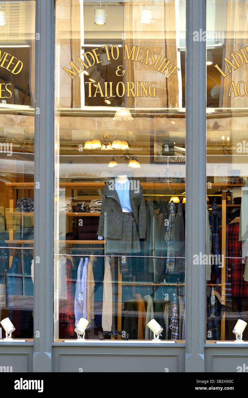 Schneider's Shop Window, Glasgow, Schottland, Großbritannien, Europa Stockfoto